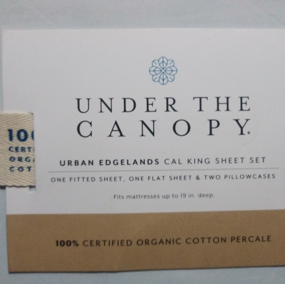 New Under the Canopy California King sheet set - Picture 3 of 8